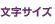 文字サイズ